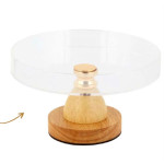 Suporte Acrilico c\pé de madeira 